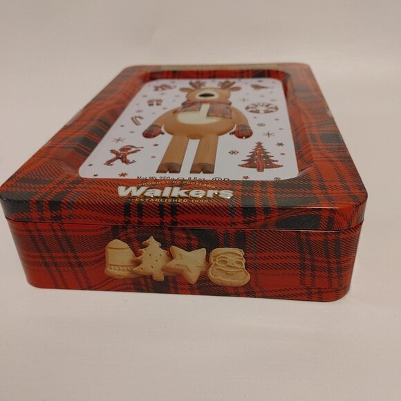 WALKERS Pure Butter Shortbread Festive Shapes Moose Tin - Picture 2 of 6